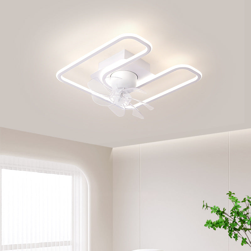 Contemporary Silicone Mount Ceiling Fan Light