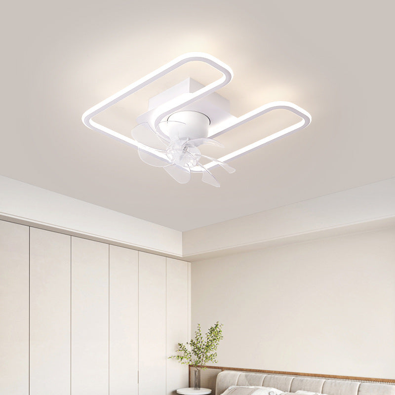 Contemporary Silicone Mount Ceiling Fan Light
