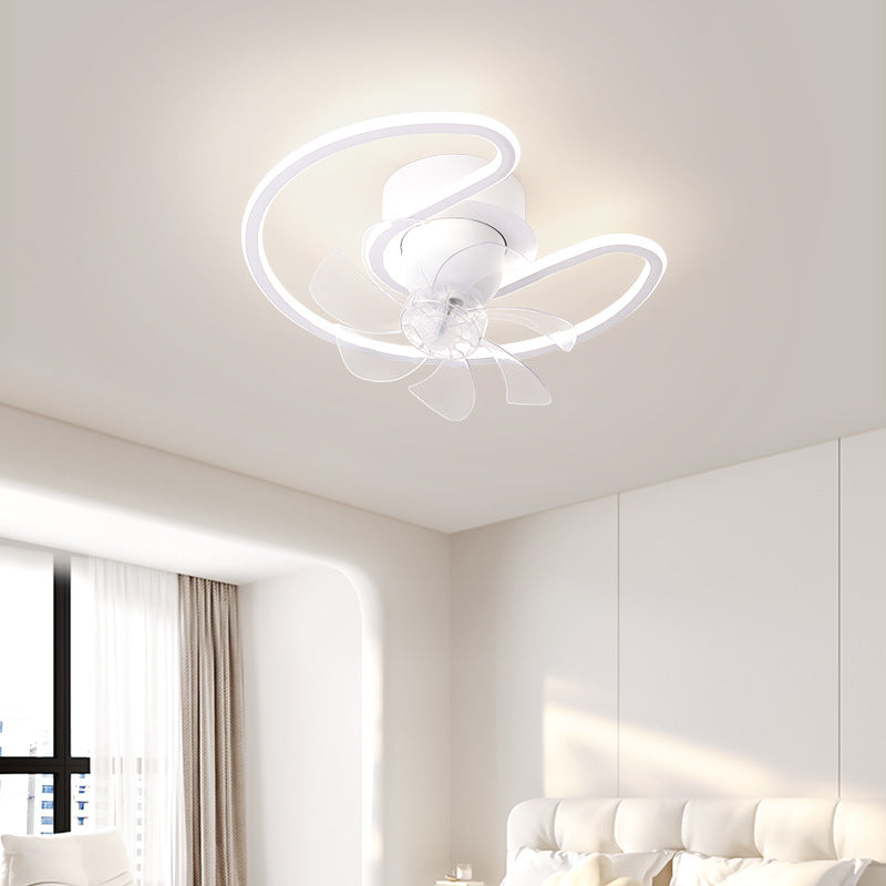 Contemporary Silicone Mount Ceiling Fan Light
