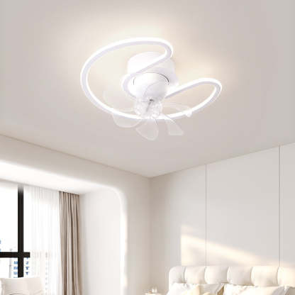 Contemporary Silicone Mount Ceiling Fan Light
