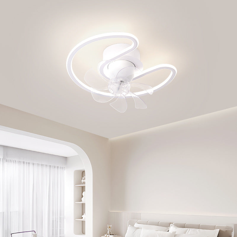 Contemporary Silicone Mount Ceiling Fan Light