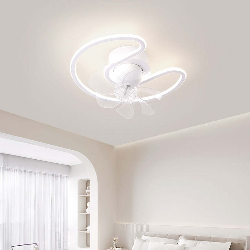 Contemporary Silicone Mount Ceiling Fan Light