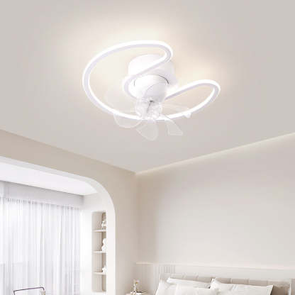Contemporary Silicone Mount Ceiling Fan Light