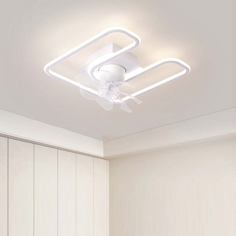 Contemporary Silicone Mount Ceiling Fan Light