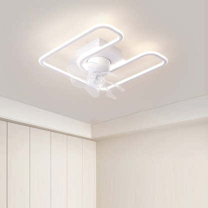 Contemporary Silicone Mount Ceiling Fan Light
