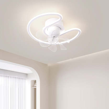 Contemporary Silicone Mount Ceiling Fan Light