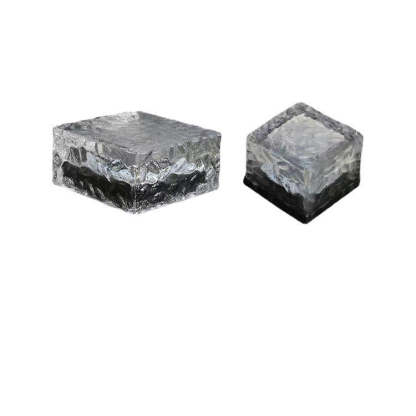 Minimalist Solar Clear Ice Landscape Light