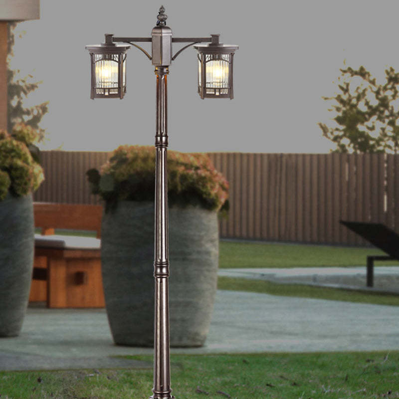 Minimalist Column Frosted Aluminum Post — A - Frosted Glass / 220V-240V For UK/AU