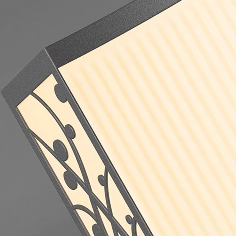 Minimalist Quadrangle Flower Solar Stainless Steel Light — Solar + Hardwired / 220V-240V For UK/AU