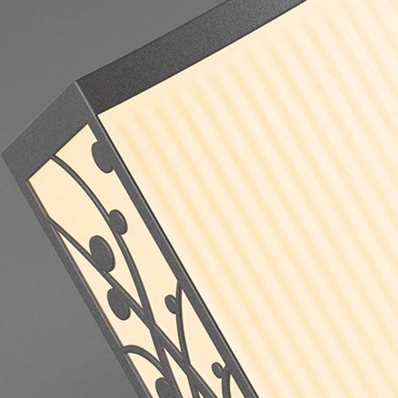 Minimalist Quadrangle Flower Solar Stainless Steel Light — Solar + Hardwired / 220V-240V For UK/AU