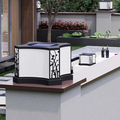 Minimalist Quadrangle Flower Solar Stainless Steel Light — Solar + Hardwired / 220V-240V For UK/AU