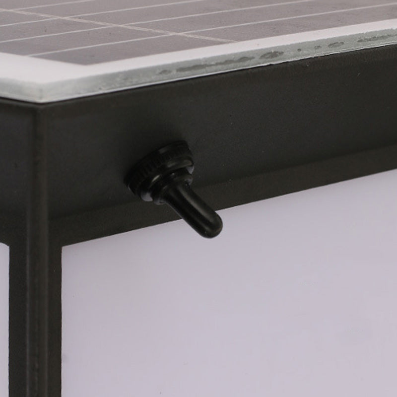 Minimalist Solar Square Aluminum Acrylic LED Post Light