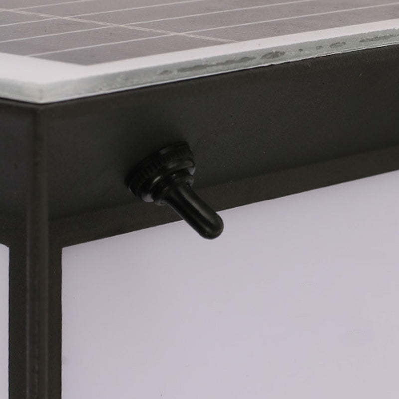 Minimalist Solar Square Aluminum Acrylic LED Post Light