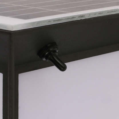 Minimalist Solar Square Aluminum Acrylic LED Post Light