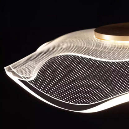 Contemporary Irregular Transparent Acrylic LED Table Lamp