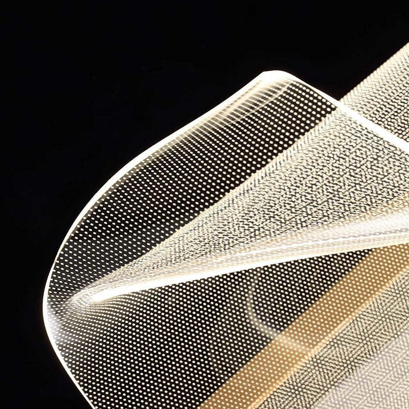 Contemporary Irregular Transparent Acrylic LED Table Lamp