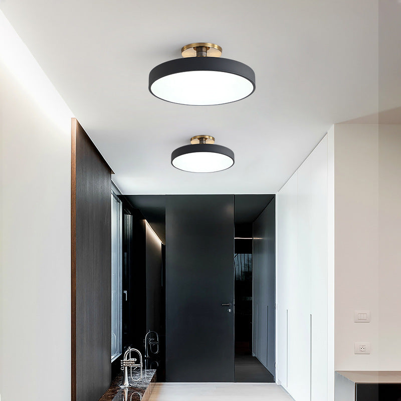 Minimalist Macaron Acrylic Round Ceiling Light