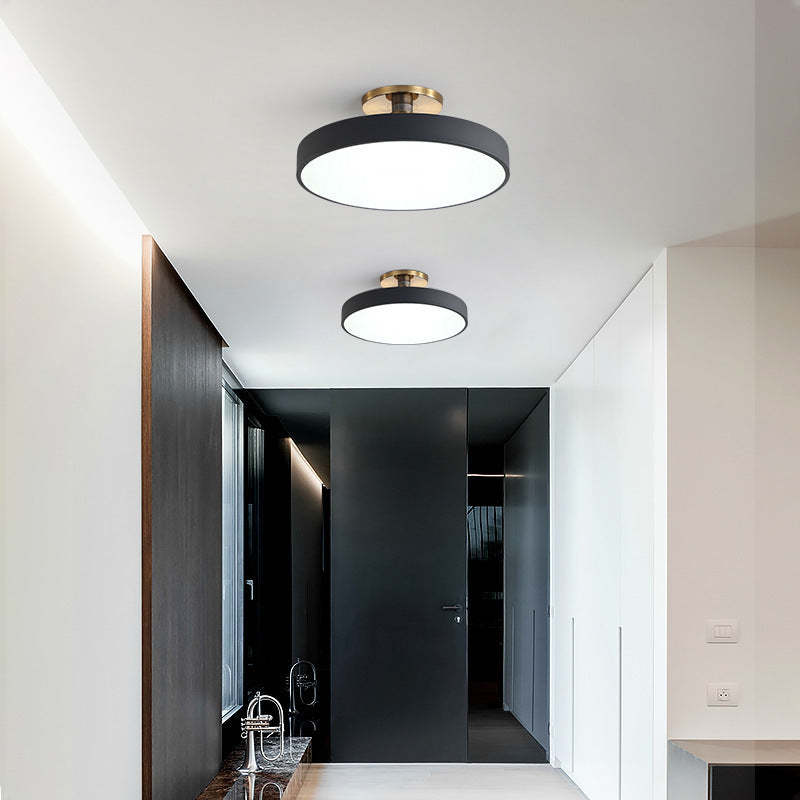 Minimalist Macaron Acrylic Round Ceiling Light