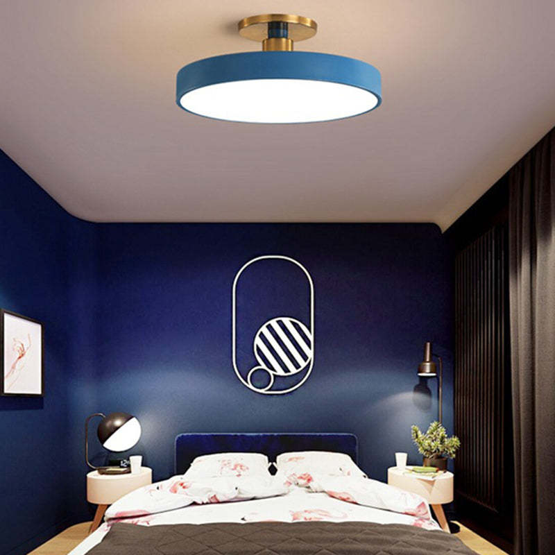 Minimalist Macaron Acrylic Round Ceiling Light
