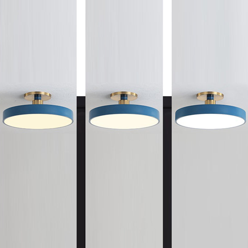 Minimalist Macaron Acrylic Round Ceiling Light