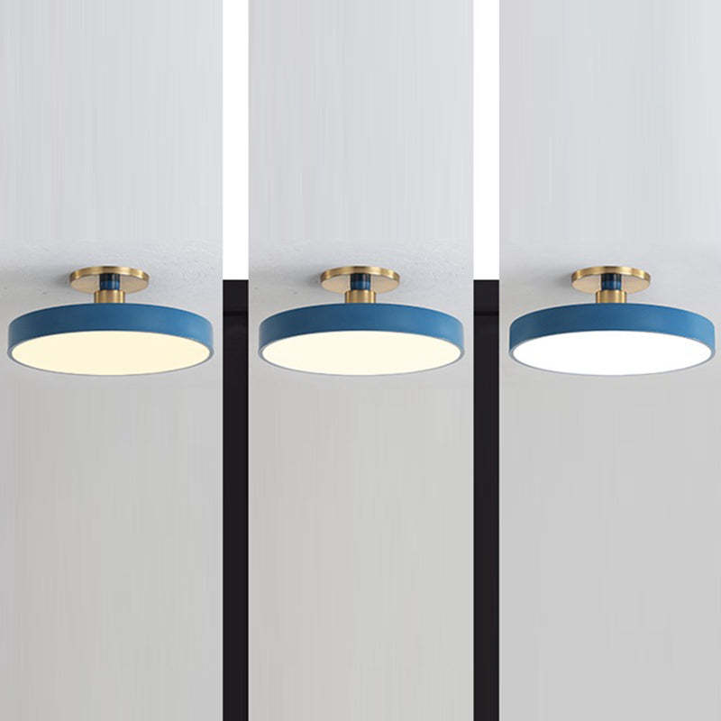 Minimalist Macaron Acrylic Round Ceiling Light