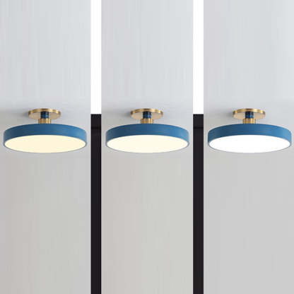 Minimalist Macaron Acrylic Round Ceiling Light