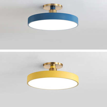 Minimalist Macaron Acrylic Round Ceiling Light
