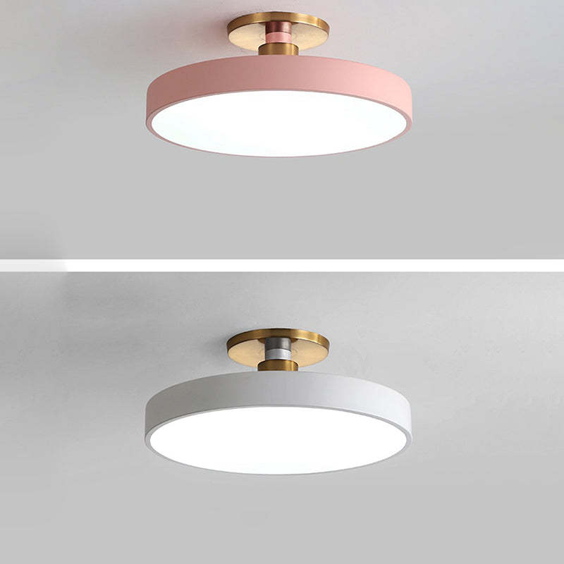 Minimalist Macaron Acrylic Round Ceiling Light