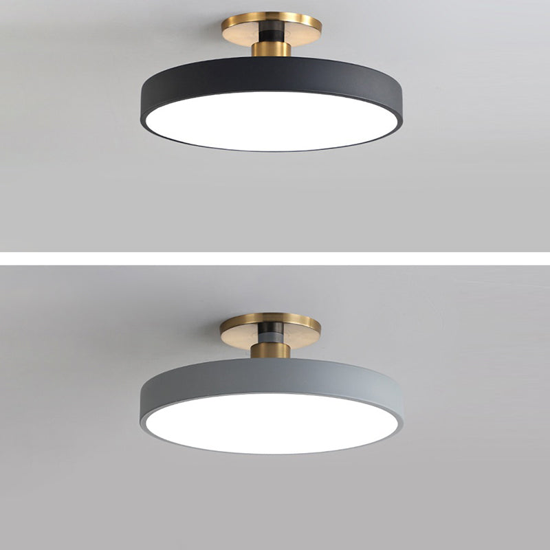 Minimalist Macaron Acrylic Round Ceiling Light