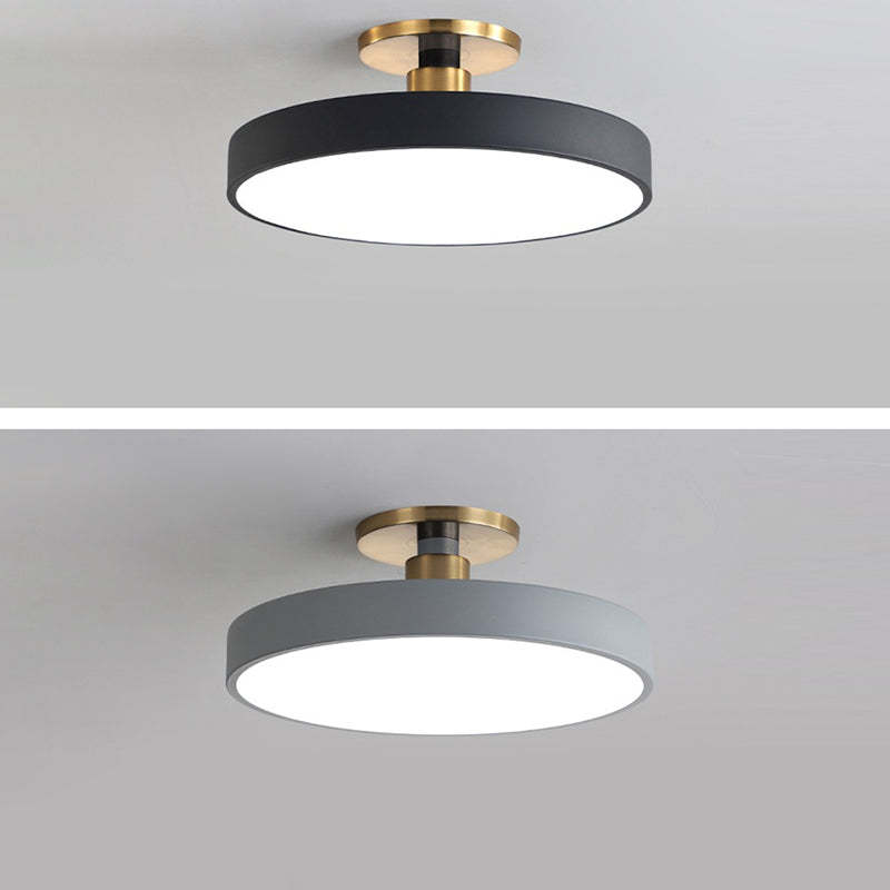 Minimalist Macaron Acrylic Round Ceiling Light
