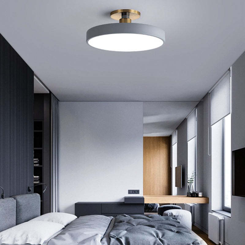 Minimalist Macaron Acrylic Round Ceiling Light