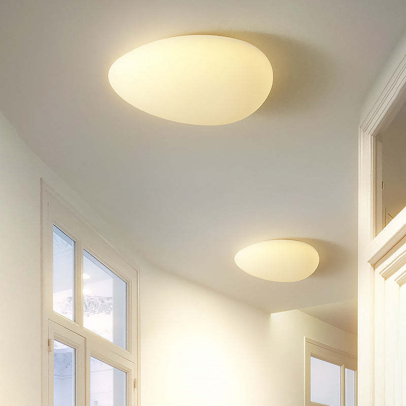 Minimalist Pebble LED Flush Mount Light