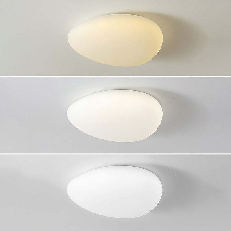 Minimalist Pebble LED Flush Mount Light