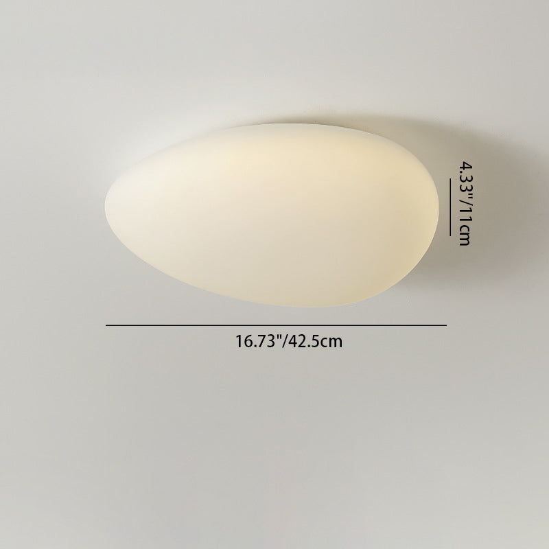 Minimalist Pebble LED Flush Mount Light