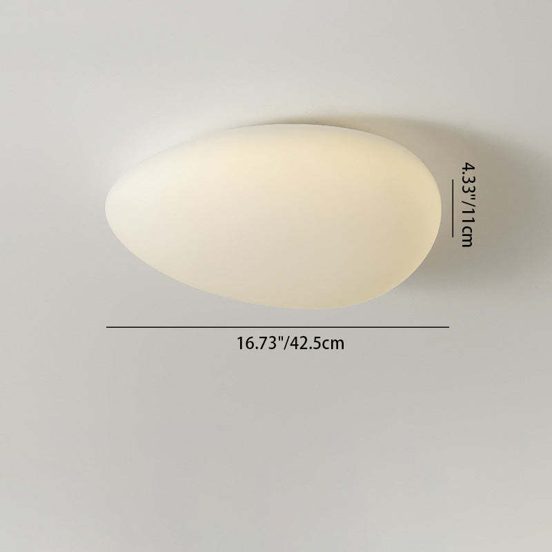 Minimalist Pebble LED Flush Mount Light