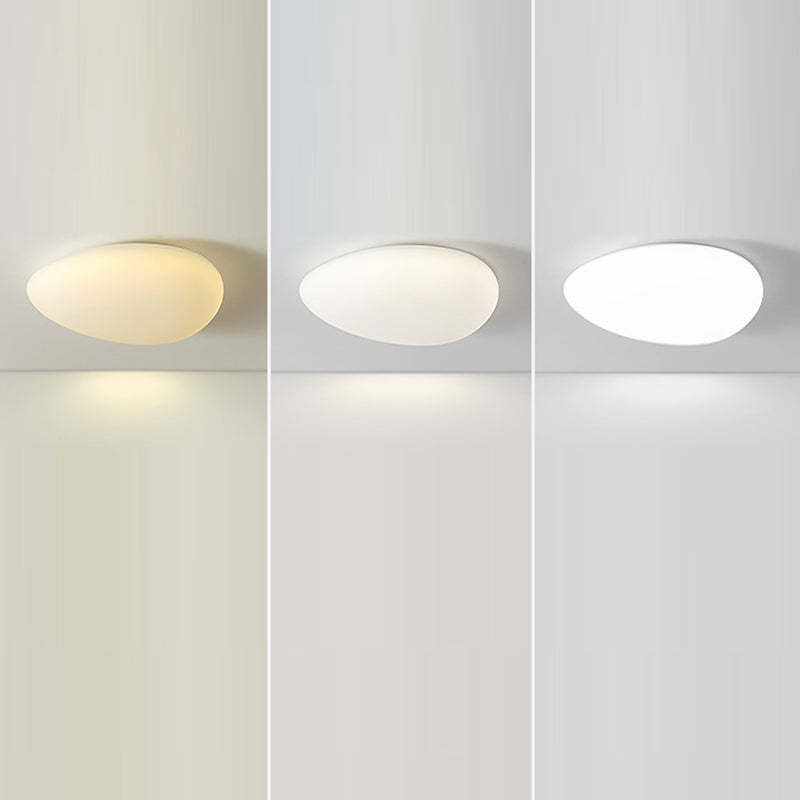 Minimalist Pebble LED Flush Mount Light