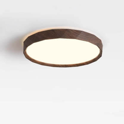 Japanese Water Transfer Wood Grain Flush Light