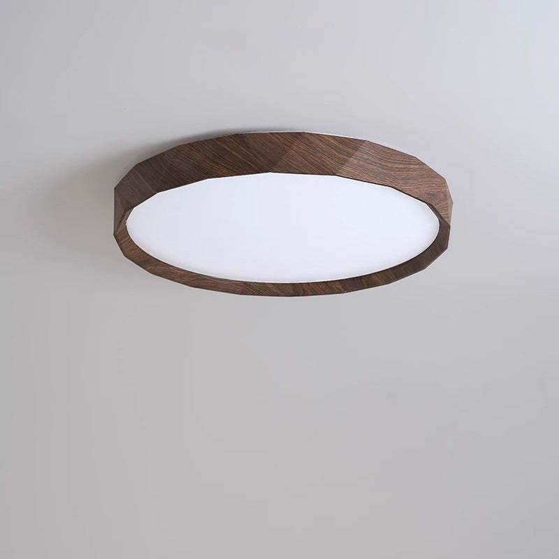 Japanese Water Transfer Wood Grain Flush Light