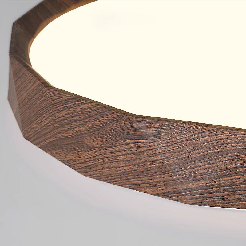 Japanese Water Transfer Wood Grain Flush Light
