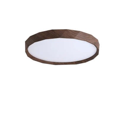 Japanese Water Transfer Wood Grain Flush Light