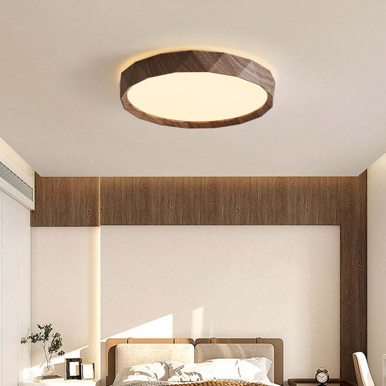 Japanese Water Transfer Wood Grain Flush Light
