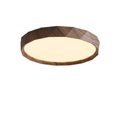 Japanese Water Transfer Wood Grain Flush Light