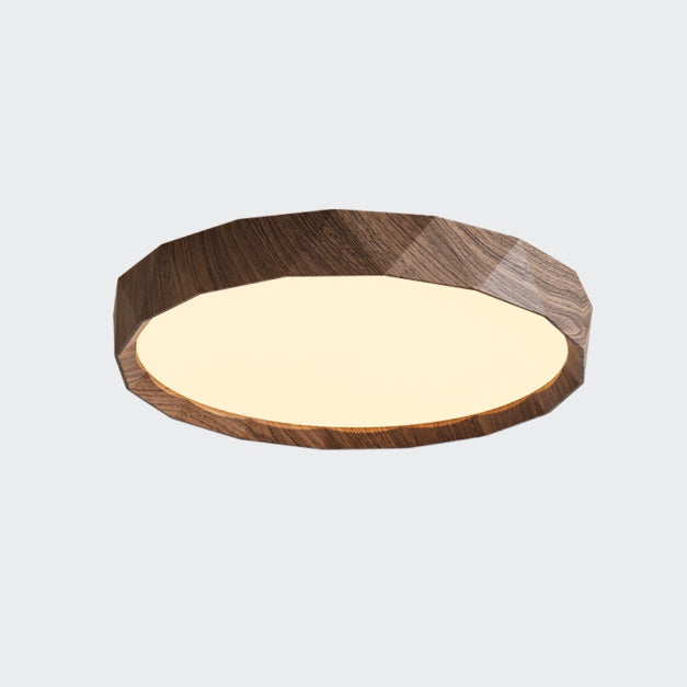 Japanese Water Transfer Wood Grain Flush Light