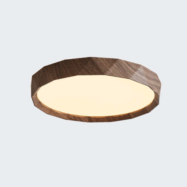Japanese Water Transfer Wood Grain Flush Light