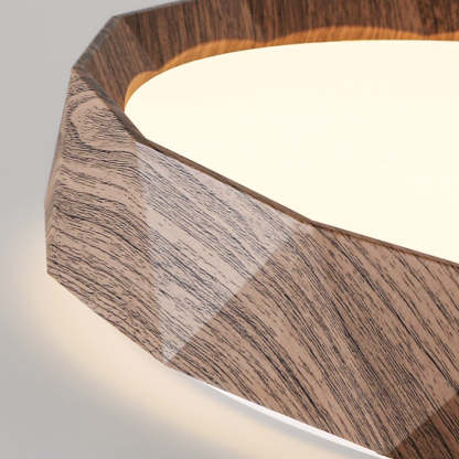 Japanese Water Transfer Wood Grain Flush Light