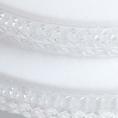 Modern Luxury Mounted Star Crystal Round Square Acrylic Iron LED Flush Mount Ceiling Light For Bedroom