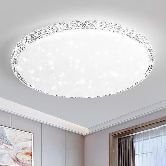 Mounted Star Crystal Acrylic Iron LED Flush Ceiling Light