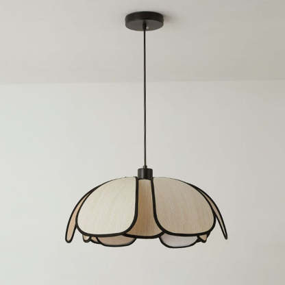 Nordic Petal Iron Plant Fiber Pendant Light
