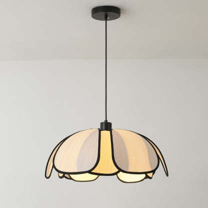 Nordic Petal Iron Plant Fiber Pendant Light