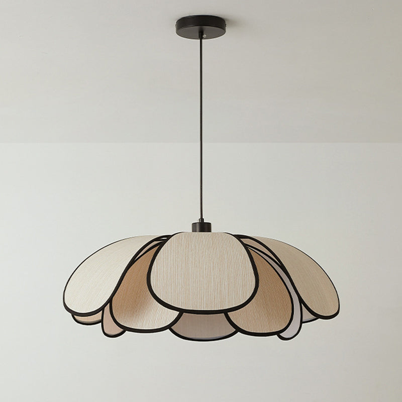Nordic Petal Iron Plant Fiber Pendant Light